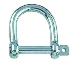 manille inox droite large