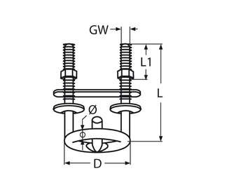 Crochet ski nautique pour bateau