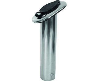 Support de canne inox encastré