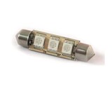 Ampoule navette 3 led bleue