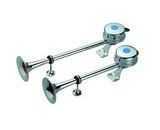 Trompe laiton chromé