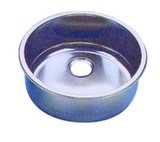 lavabo rond inox poli