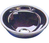 lavabo rond inox poli