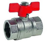 Vanne à sphère laiton 2 voies papillon